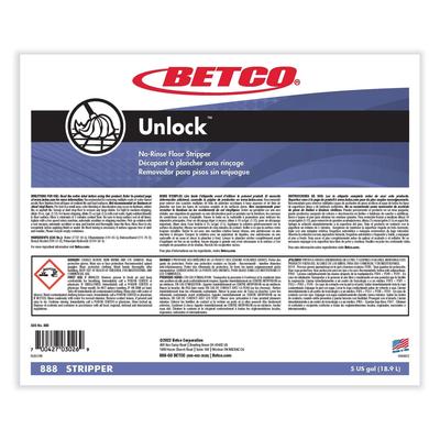 Betco Unlock Floor Stripper, 5 gal Pail (BET888B500)