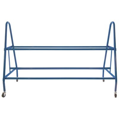 Champion Sports Heavy-Duty Deluxe Ball Cart, Metal, 132 lb Capacity, 17.5 x 59 x 35.75, Blue (CSIBRC18)