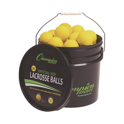 Champion Sports Lacrosse Balls in a Bucket, 11