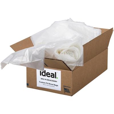 Ideal Industries IDEAC0908H Shredder Bags for shredder models 2360, 2404, 2465, & 2445 - 12 gal - 30", x 24" Width - 80/Case - Plastic - Case of 80