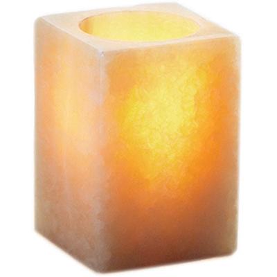 Sterno 80158 Alabaster Flameless Candle Holder, Large Square - Case of 6