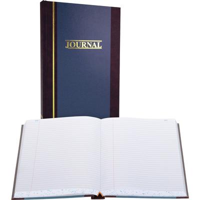 Wilson Jones S300-5-R Account Book, Record Ruled, 500 Pages, 11 3/4 x7 1/4 , Blue