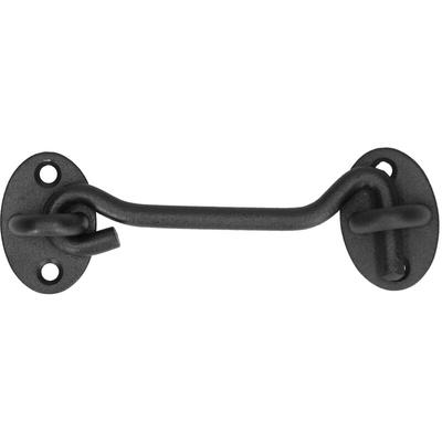 Ugreat - Scheunentürschloss aus Edelstahl, schwarzes Schiebetürschloss-Set, Hardware-Teil Image