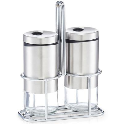 Zeller - Gewürz aus Glas, Salz und Pfeffer Set, Gewürze.