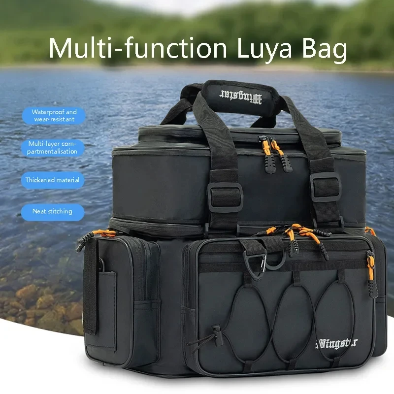 Neue multifunktionale tragbare Umhängetasche, Handtasche, Angelwerkzeug-Set, wasserdichtes Angelausrüstung-Zubehörset für Outdoor-Camping Image