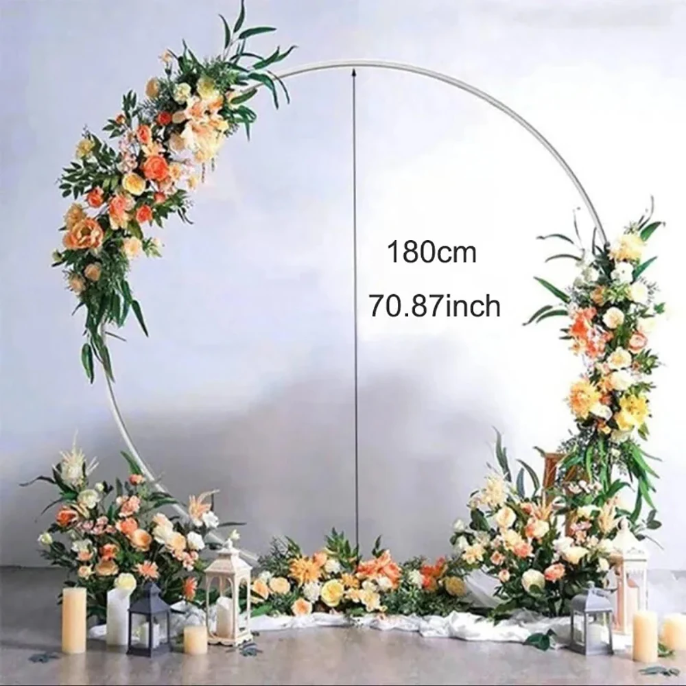 1pc Runde Ballon Bogen Kunststoff DIY Kranz Rahmen Halter Ballon Stehen Kreis Basis Geburtstag Party Hochzeit Dekoration Baby Dusche Image