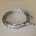 Kit cavo prolunga porta garage Ideal Security SK7112 da 2,5 mm 2 cavi intrecciati in acciaio zincato, ganci a S