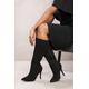 Where's That From Wheres Womens 'isabel' High Heel Calf Boot - Black - Size UK 7 | Where's That From Sale | Discount Designer Brands
