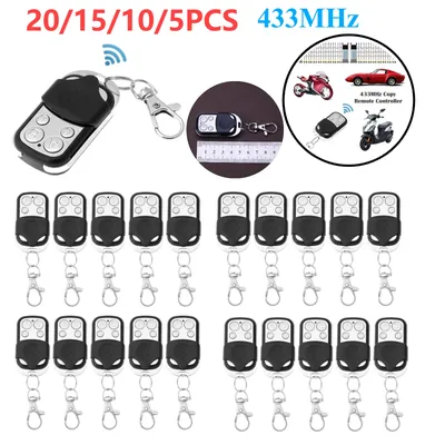 Universal Cloning Duplicator Key Remote Control 433MHZ 4 Buttons Garage Door Opener Remote Control