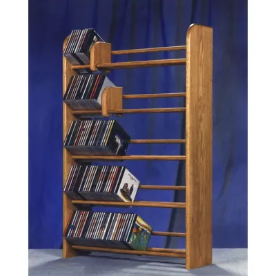 Shed 501 Solid Oak 5 Row Dowel CD Rack