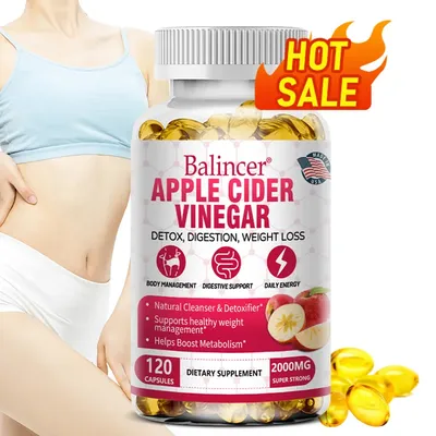 Balincer Apple Cider Vinegar Capsules for Healthy Fat Burning, Digestion, Detoxification and