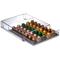 2077C00 - Cassetto portacapsule, 2 Griglie, Trasparente, 31 x 24.5 x 5.5 cm - Mongardi