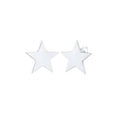 Elli Ohrstecker Sterne Matt Astro Basic 925er Silber silberfarben Damen Image