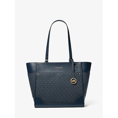 Michael Kors Harrison Large Logo Tote Bag Blue One Size