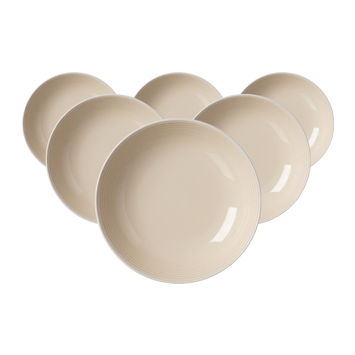 Ritzenhoff & Breker Levi Suppenteller ø 22 cm 6er Set - Beige Image