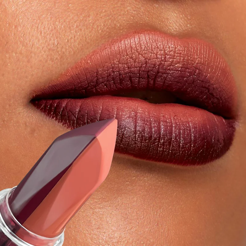 Rossetto arancione Smalto per labbra Lucidalabbra opaco liscio come la seta Carota Colore brillante Rossetto duraturo Cosmetici per donne sexy Prodotto per il trucco