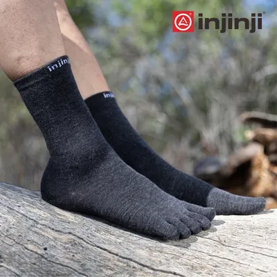 Injinji five-finger socks thin merino wool warm casual sports socks.