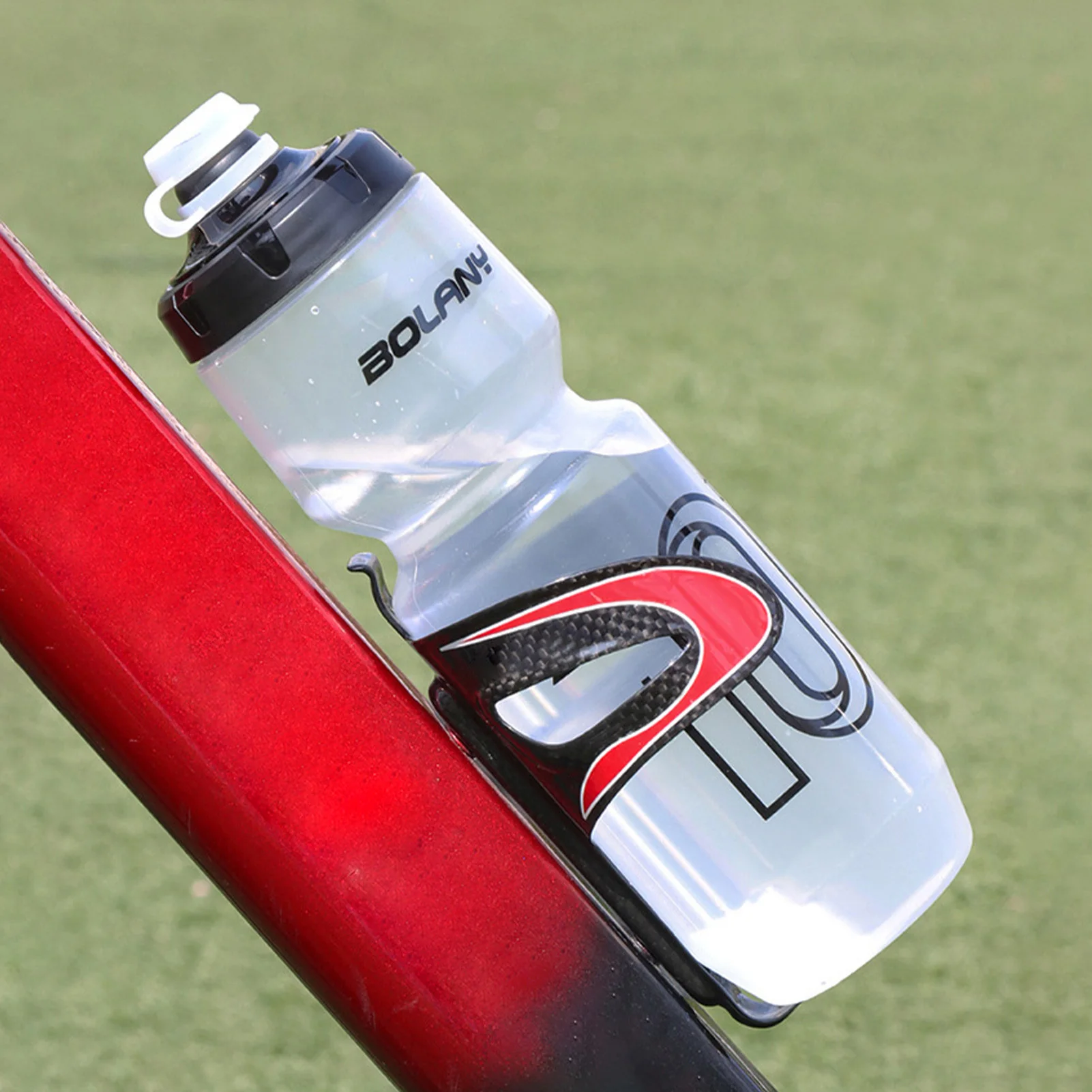 Silikon-Sportwasserflasche, 750 ml, Fahrrad-Quetschwasserflasche, Fahrrad-Trinkflasche für Radfahren, Wandern, Laufen Image