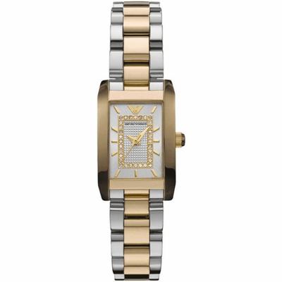 Emporio Armani Damenuhr Quartz Silber Gold