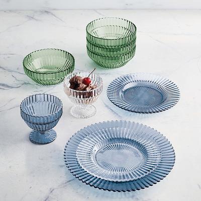 Set of 4 Archie Dinnerware Collection - Blue, Dinner Plate in Blue - Frontgate