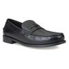 Mokassin GEOX, Herren, Gr. 45, schwarz, Leder, klassisch, Schuhe, Business Schuh, Loafer mit Blockabsatz