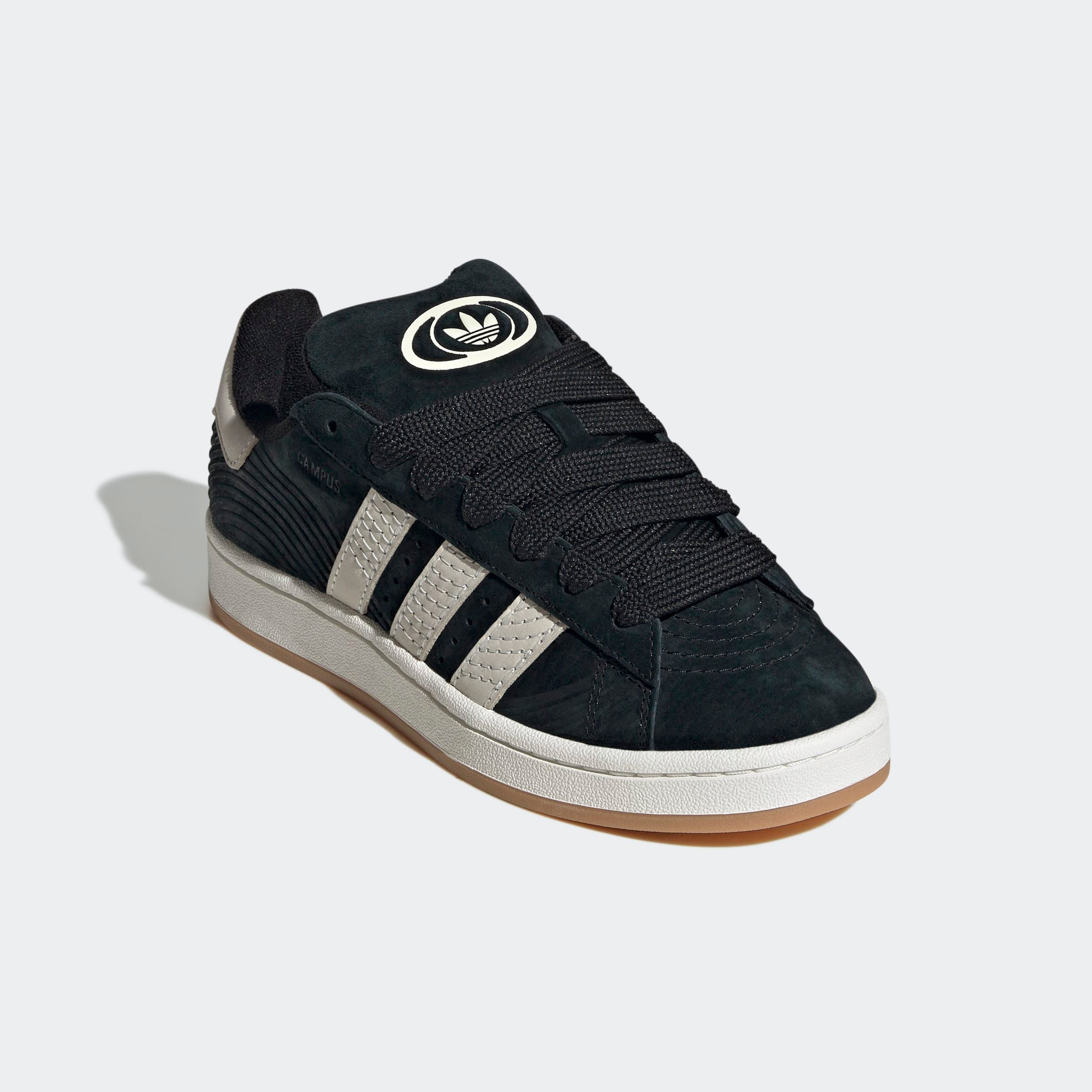 Sneaker ADIDAS ORIGINALS "CAMPUS 00S", Damen, Gr. 38,5, schwarz (core weiß, core schwarz, cream weiß), Leder, Synthetik, Schuhe Sneaker