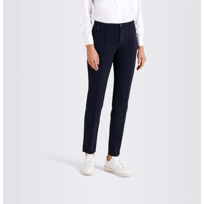 Stretch-Hose MAC "ANNA", Damen, Gr. 38, Länge 30, blau (dunkelblau), Web, Obermaterial: 89% Polyamid, 11% Elasthan, feminin, knöchellang, Hosen Image