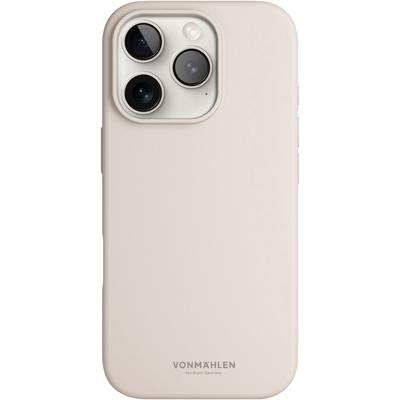 VONMÄHLEN Smartphone-Hülle "iPhone 16 Pro, Soft Silicone Case - Cream", beige (cream), B:11cm H:20cm T:2cm, Hüllen