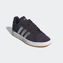 Sneaker ADIDAS SPORTSWEAR "GRAND COURT BASE 00S", Gr. 36, schwarz (aurora schwarz, matte silber, cloud weiß), Leder, Synthetik, sportlich, Schuhe, Design auf den Spuren des adidas Campus 00
