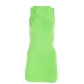 Longtop WINSHAPE "WTR15", Damen, Gr. XS, grün (apfelgrün), 90% Baumwolle, 10% Elasthan, Rundhals, ohne Ärmel, Tops, mit seitlicher Raffung