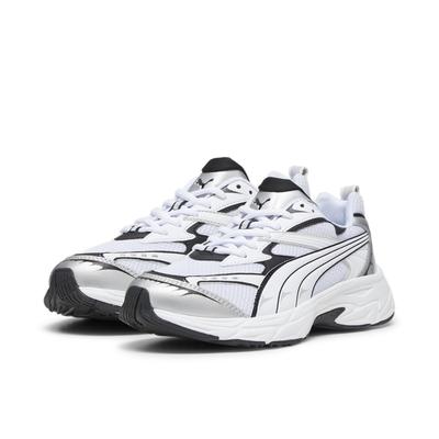 Sneaker PUMA "PUMA Morphic Base Sneakers Erwachsene", Gr. 42.5, grau (feather gray schwarz), Obermaterial: Textil, Synth