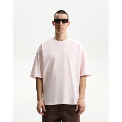 Bershka Oversize Short Sleeve T-Shirt Men Xl Pink