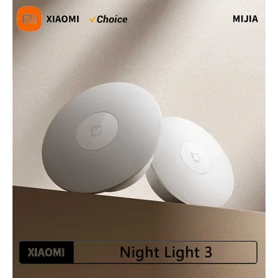 Original XIAOMI Mijia Night Light 3 Adjustable Brightness Infrared Smart Human Body Sensor Magnetic Base For Smart Home Life