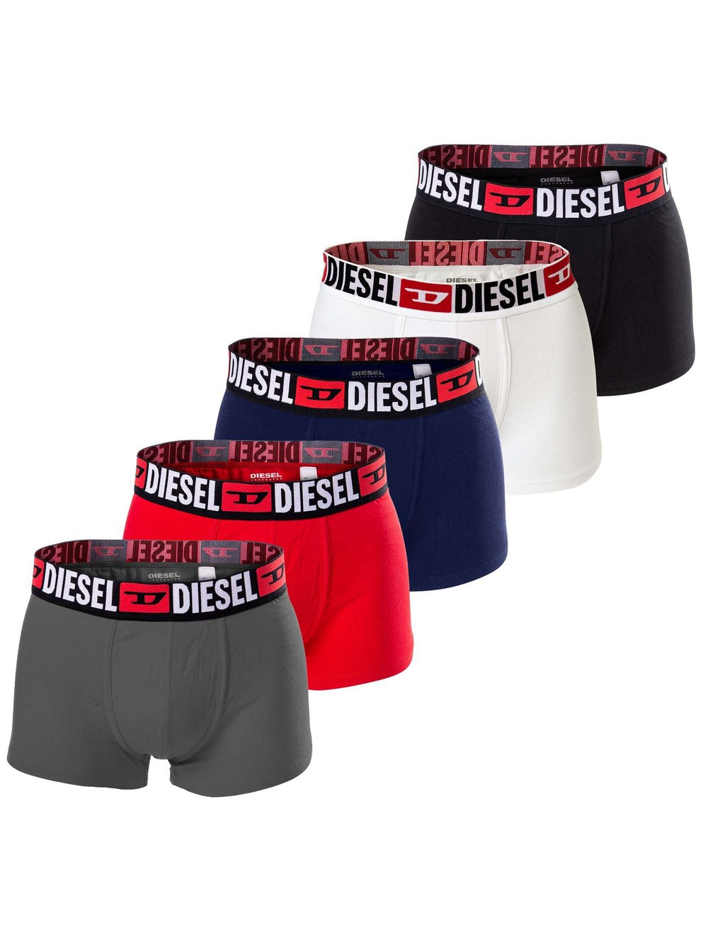 Diesel Boxershort 5er Pack Herren mehrfarbig, XXL Image