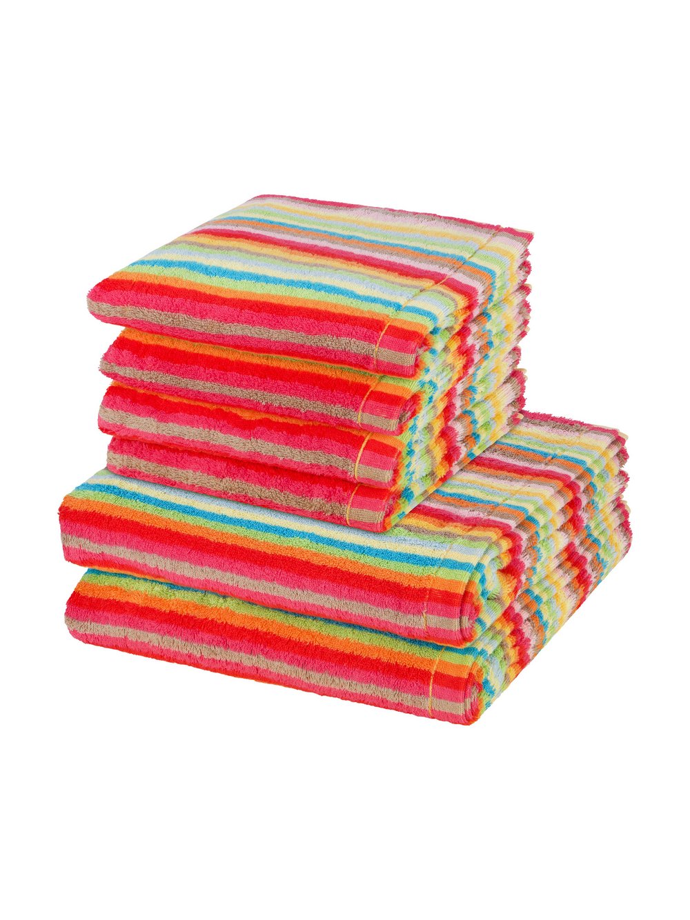 Cawö Handtuchset 6-teilig Damen mehrfarbig, ONE SIZE Image