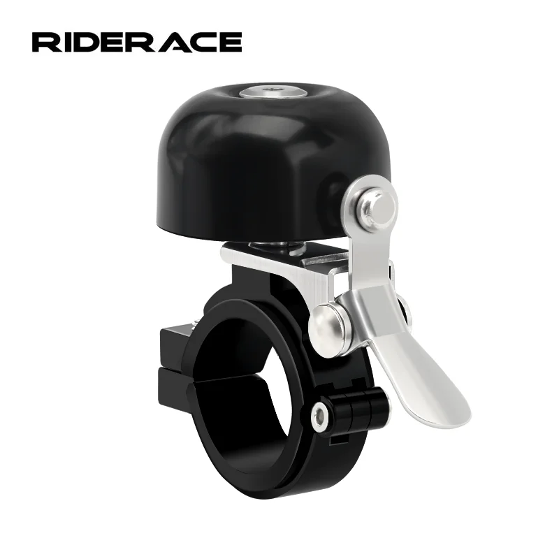 RIDERACE Campanello per bicicletta retrò in rame classico chiaro suono forte MTB anello per manubrio bici clacson allarme di sicurezza per ciclismo su strada