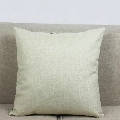 Kleine Größe Baumwolle Leinen Feste Natürliche Leinen Farbe Sofa Kissen Abdeckung Beige Hause Dekorative Stuhl Auto Werfen Kissen 35x35 40x40cm Image