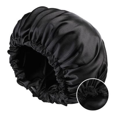 Sollbry - Wasserdichte Duschhaube, wiederverwendbare Duschhaube, waschbares Band, langes Image