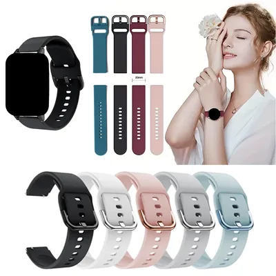 20mm 22mm Armband Für Amazfit GTS 2/3/4 Mini Strap GTR 2/3/4 42mm Silikon armband Armband Für Image