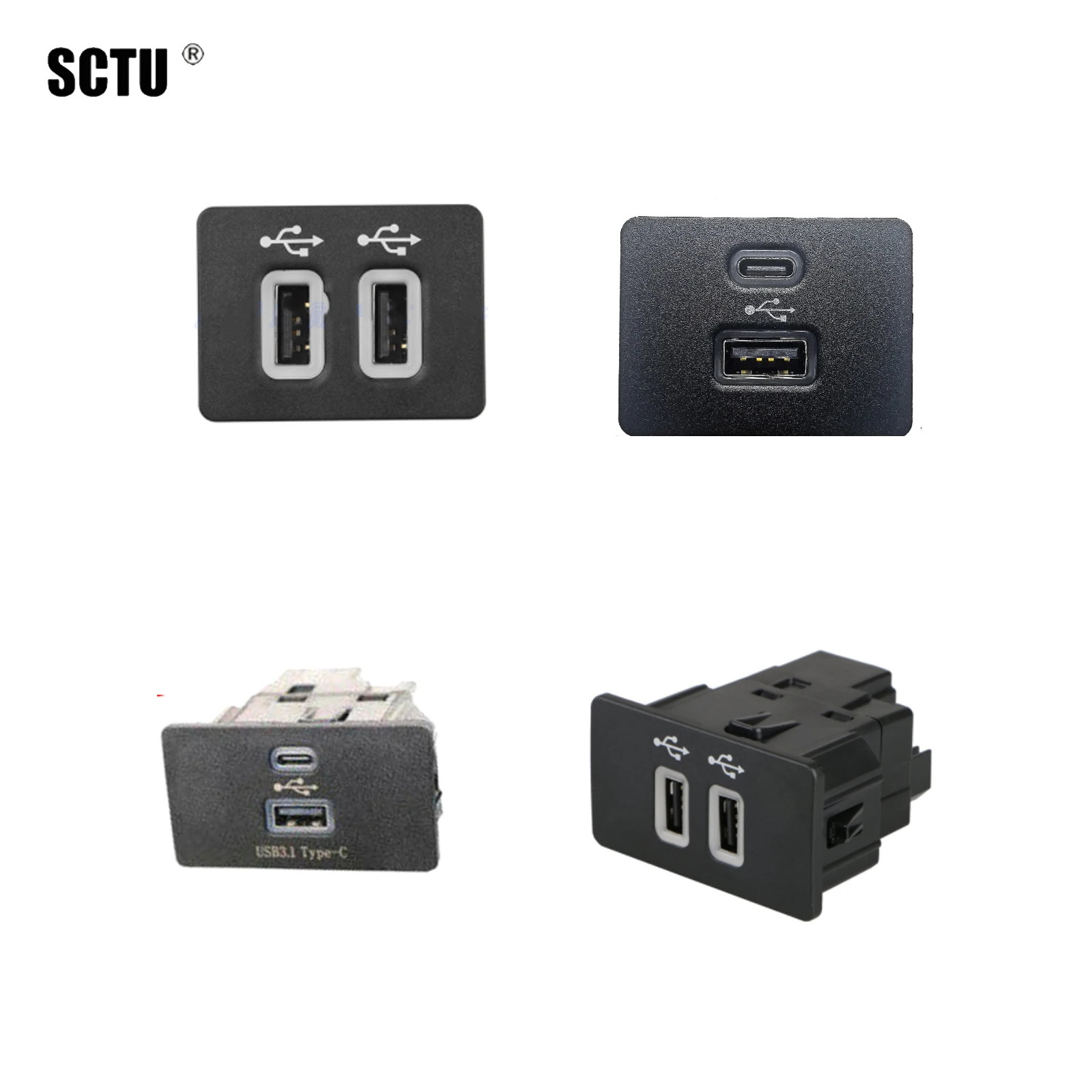 Für SYNC 3 Ford Typ-C USB Hub Media Verdrahtung Hub Adapter Stecker Interface Modul Image