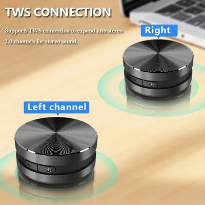 Mini Knochenleitung Bluetooth Lautsprecher Drahtlose TWS Verbindung Stereo Soundbar Audio System Image