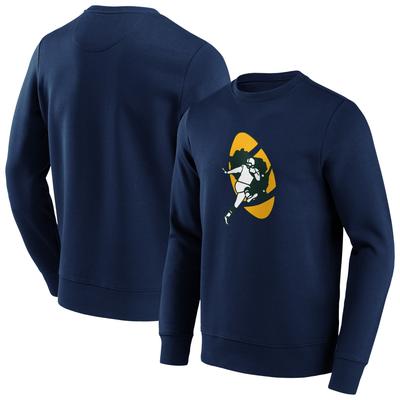 Green Bay Packers Rundhals-Sweatshirt mit klassischem Logo – Herren Image