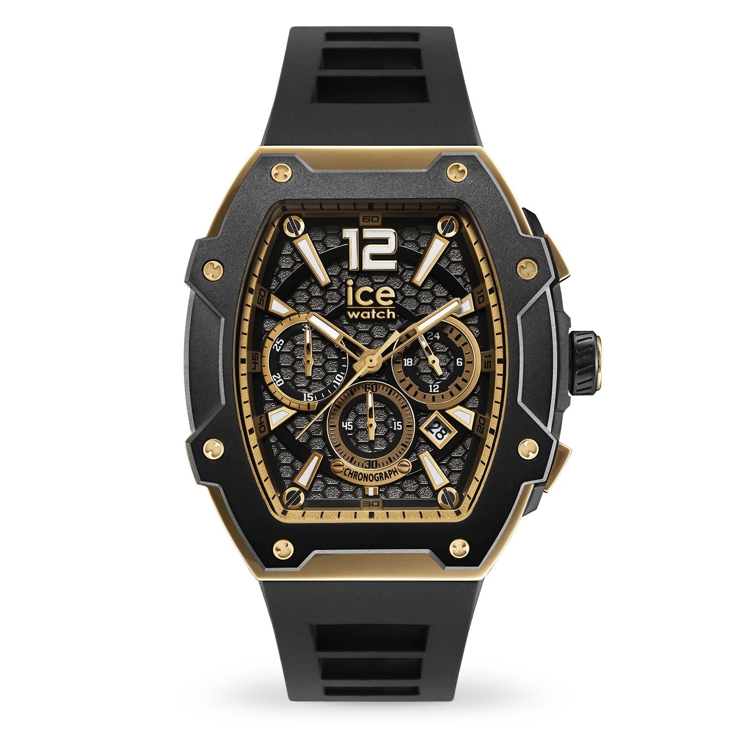 Ice-watch Ice Watch Ice Boliday - Black Gold Mens 024365 Material_silicone - One Size | Ice-watch Sale | Discount Designer Brands