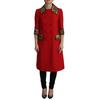 Trenchcoat-Jacke aus Leopardenwolle