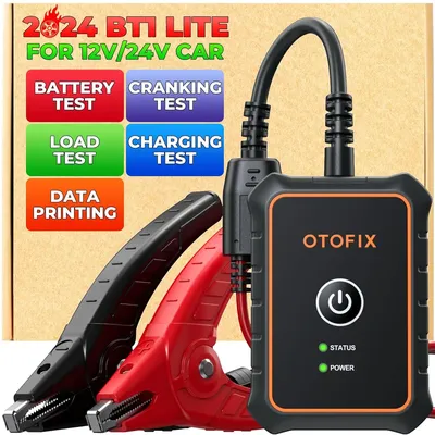 Otofix Battery Tester BT1-Lite 6V 12V 100-2000 CCA Car Battery Analyzer Cranking & Charging Test