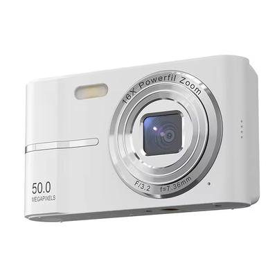 4K Digital Camera 50MP 16X Digital Zoom Camera 2.4-inch IPS Screen Face Detection Flash Camera Motion Detection Timer Camera