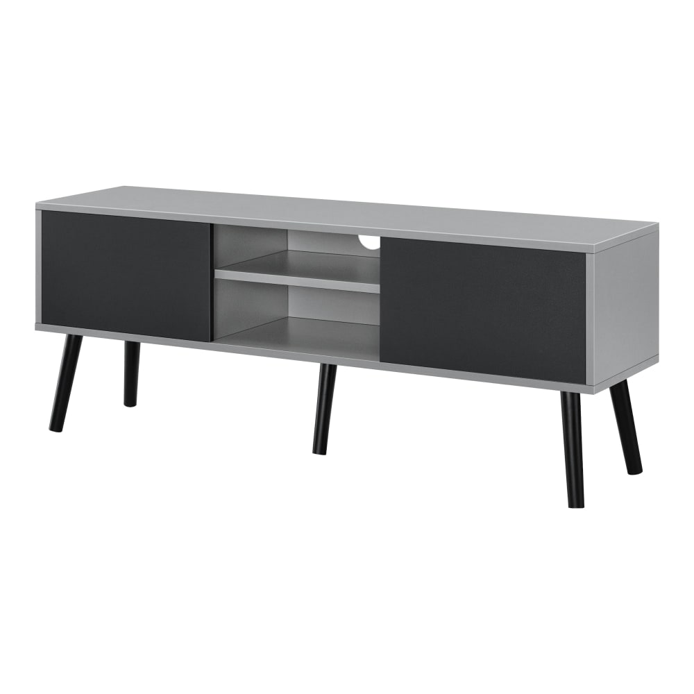 Meuble tv design support grise 120 x 29.5 x 46.5 cm
