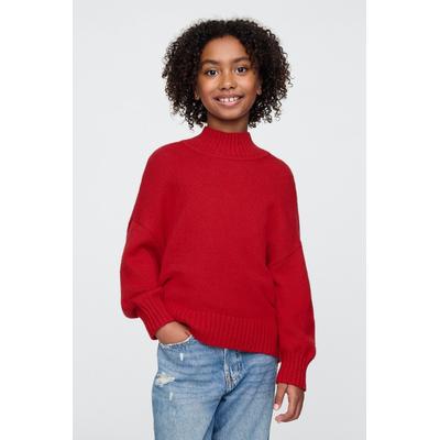 Gap Girls Red CashSoft Oversized Mock Neck Jumper (4-13yrs) - Red