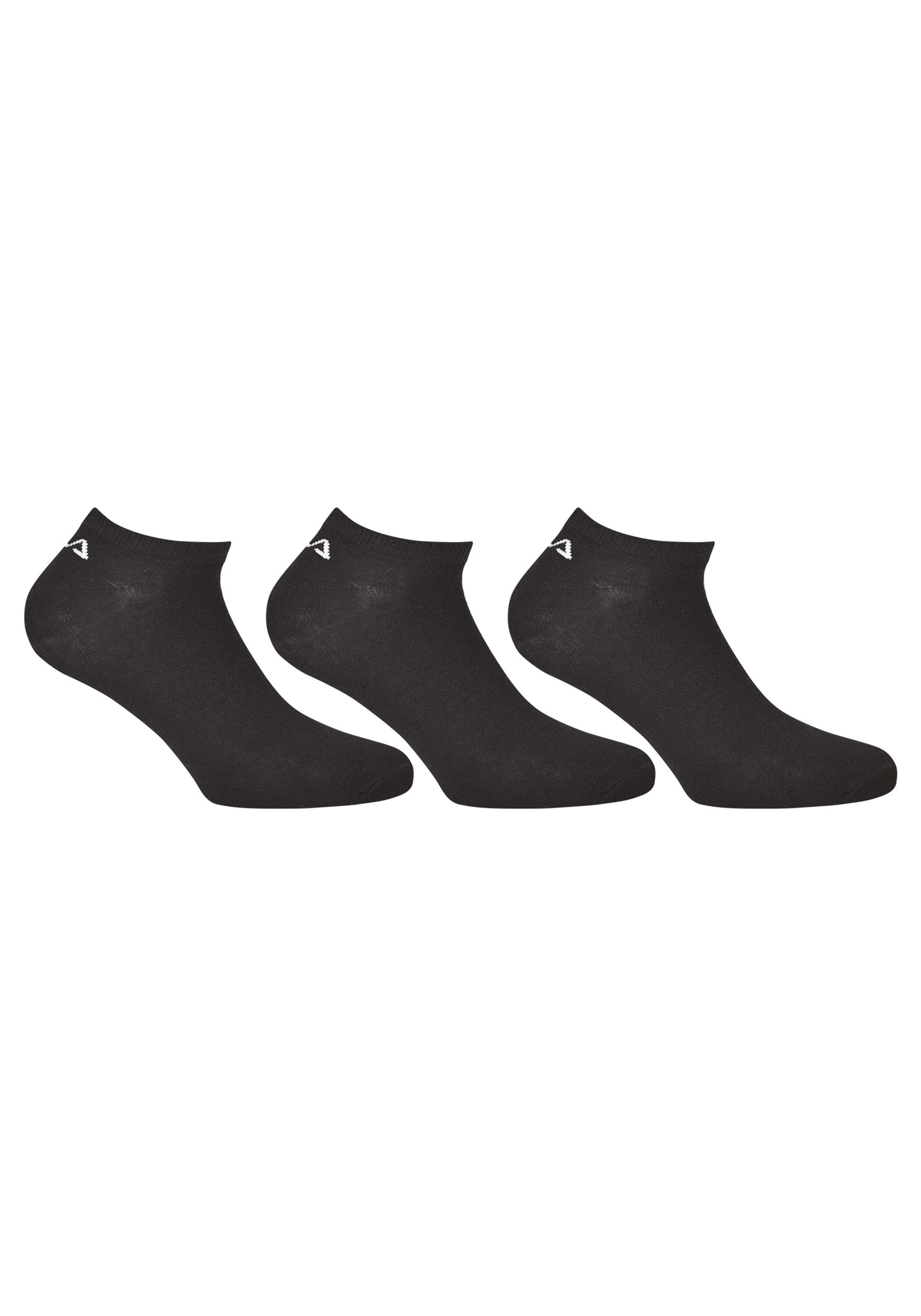 Sneakersocken FILA "Socken 3er Pack", Herren, Gr. 35-38, schwarz, Obermaterial: 75% Baumwolle CO. 23% Polyester PES. 2% Elasthan EL., Socken Sneakersocken