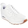 Slip-On Sneaker SKECHERS "UNO-SIMPLIFIED SLIP-IN", Herren, Gr. 48,5, weiß, Lederimitat, Textil, sportlich, Schuhe, Schnürschuh, Retro Sneaker, Freizeitschuh mit Slip-Ins Technologie